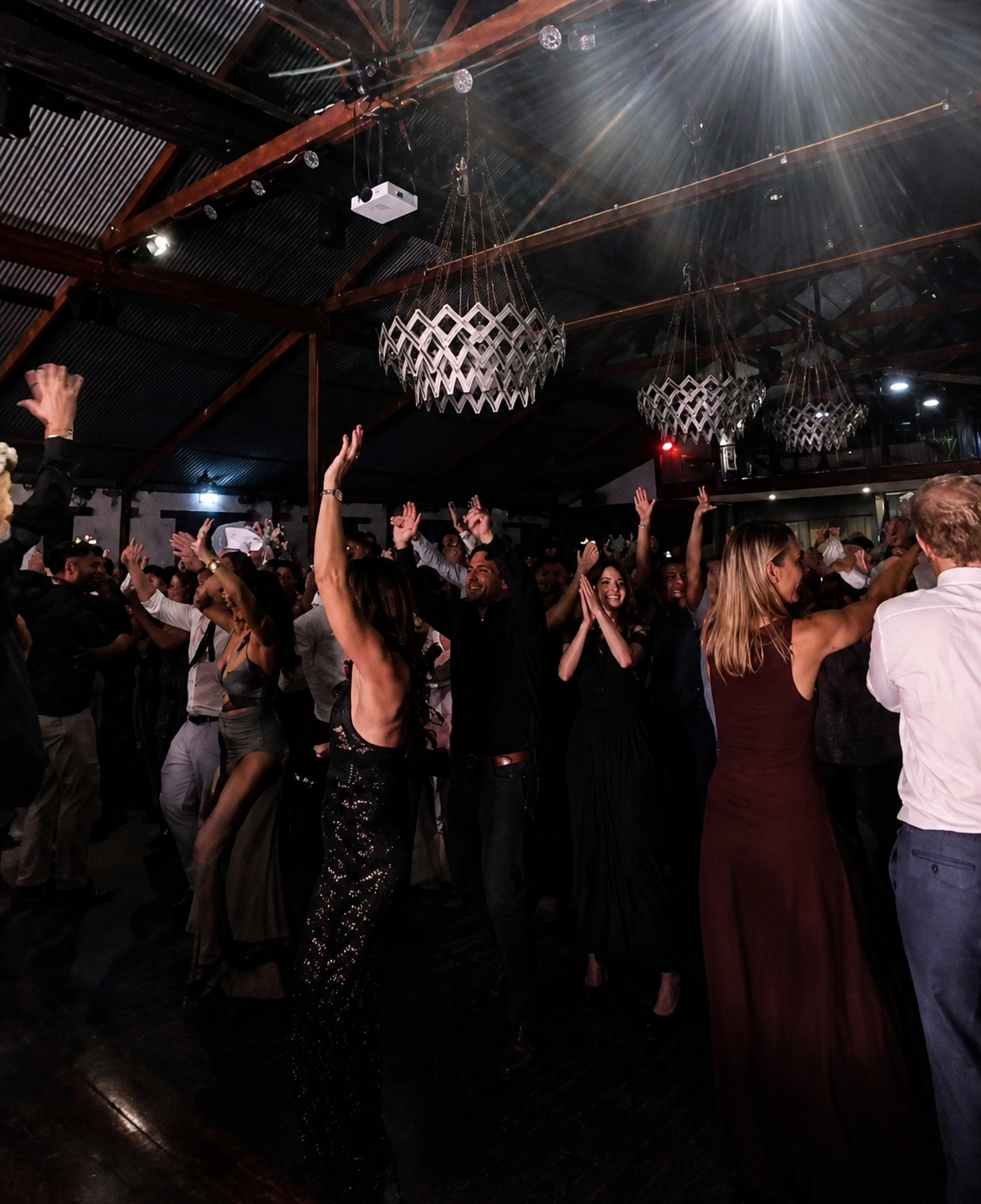 Wedding reception dance floor